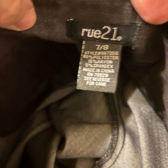 Rue 21 Flare Size 7/8 Regular Dark Gray Pants *New* - Picture 3 of 6